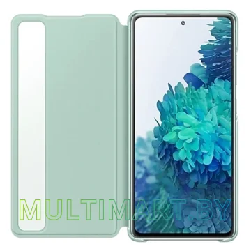 Чехол Samsung Smart Clear View Cover для Galaxy S20 FE (мятный) картинка 3